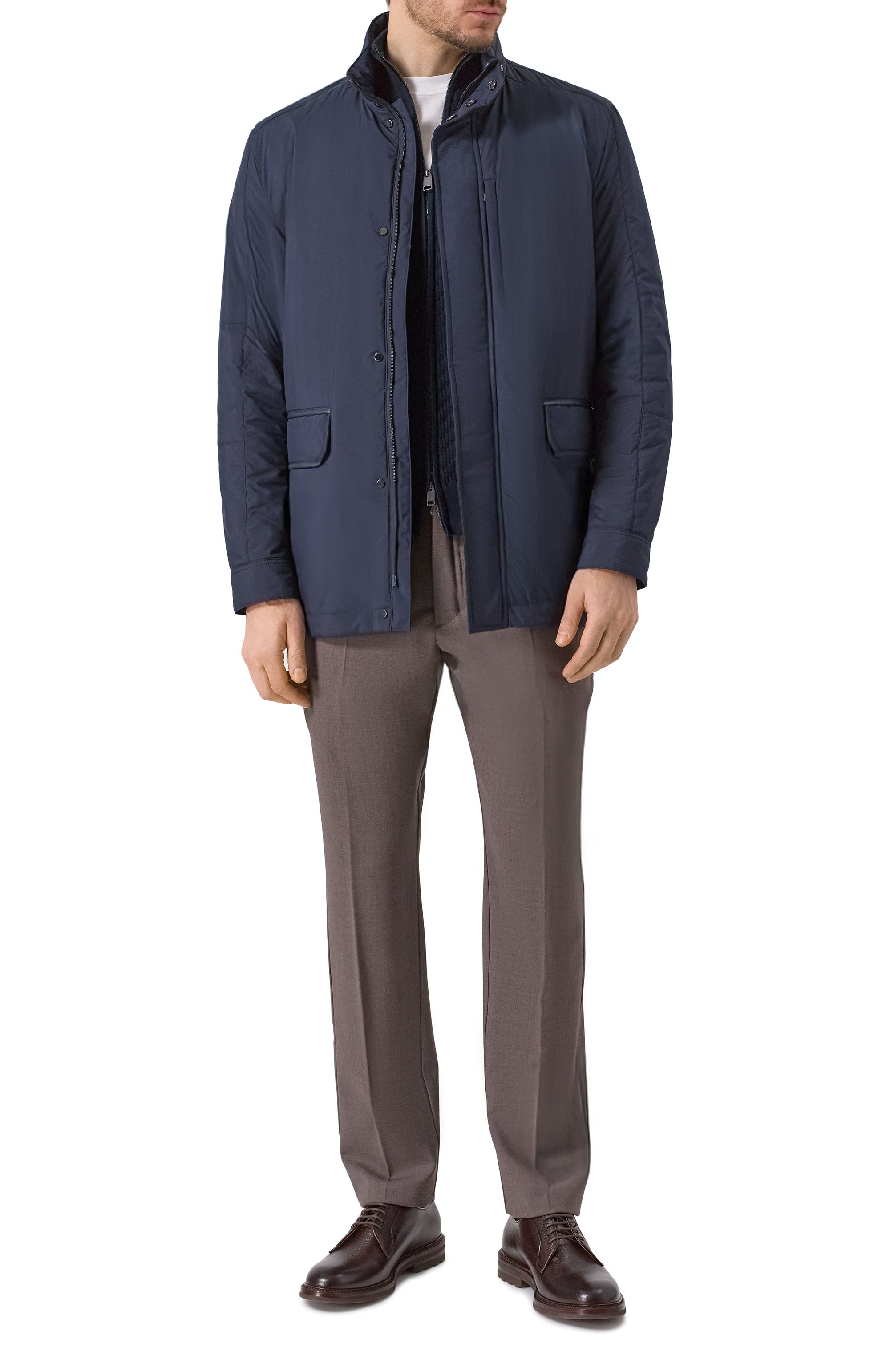 Кардиган из хлопка и шелка BRIONI темно-синего цвета по цене 198500 руб., арт. UMT20L/PAK22, фото 2 Кардиган из хлопка и шелка BRIONI, арт. UMT20L/PAK22, фото 2