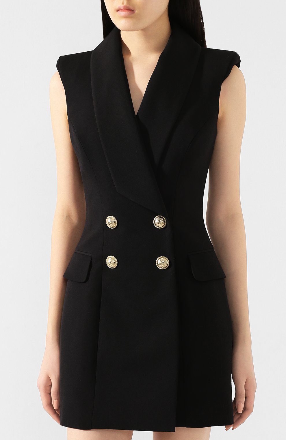 Шерстяное платье BALMAIN, арт. TF16069/167L, фото 3