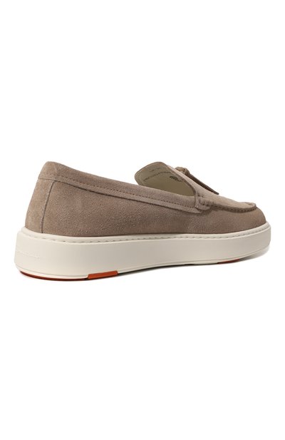 Замшевые лоферы SANTONI бежевого цвета по цене 47600 руб., арт. MBCD21439BARCSB5U48, фото 5 Замшевые лоферы SANTONI, арт. MBCD21439BARCSB5U48, фото 5
