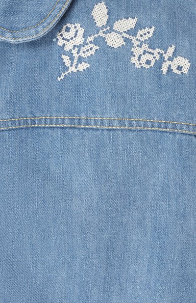 Джинсовая куртка C`ERA UNA VOLTA голубого цвета по цене 17200 руб., арт. S25OU03012, фото 3 Джинсовая куртка C`ERA UNA VOLTA, арт. S25OU03012, фото 3