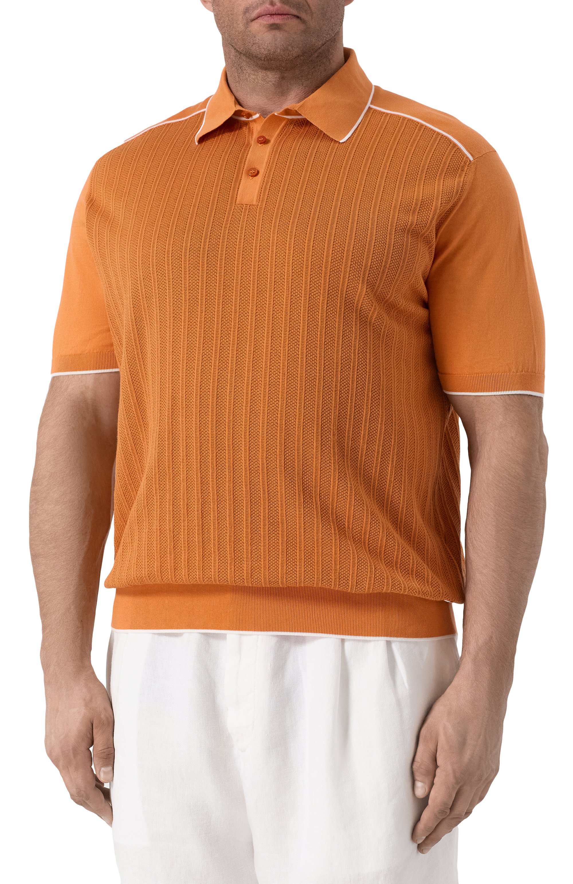 Поло из хлопка и шелка STEFANO RICCI, арт. K212031P13/F25296, фото 3