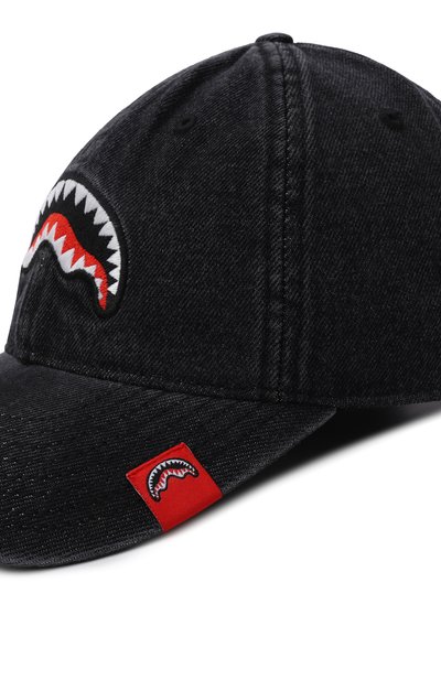 Джинсовая бейсболка SPRAYGROUND, арт. SP15040BLK/DENIM SILVER DRIP CAP, фото 3