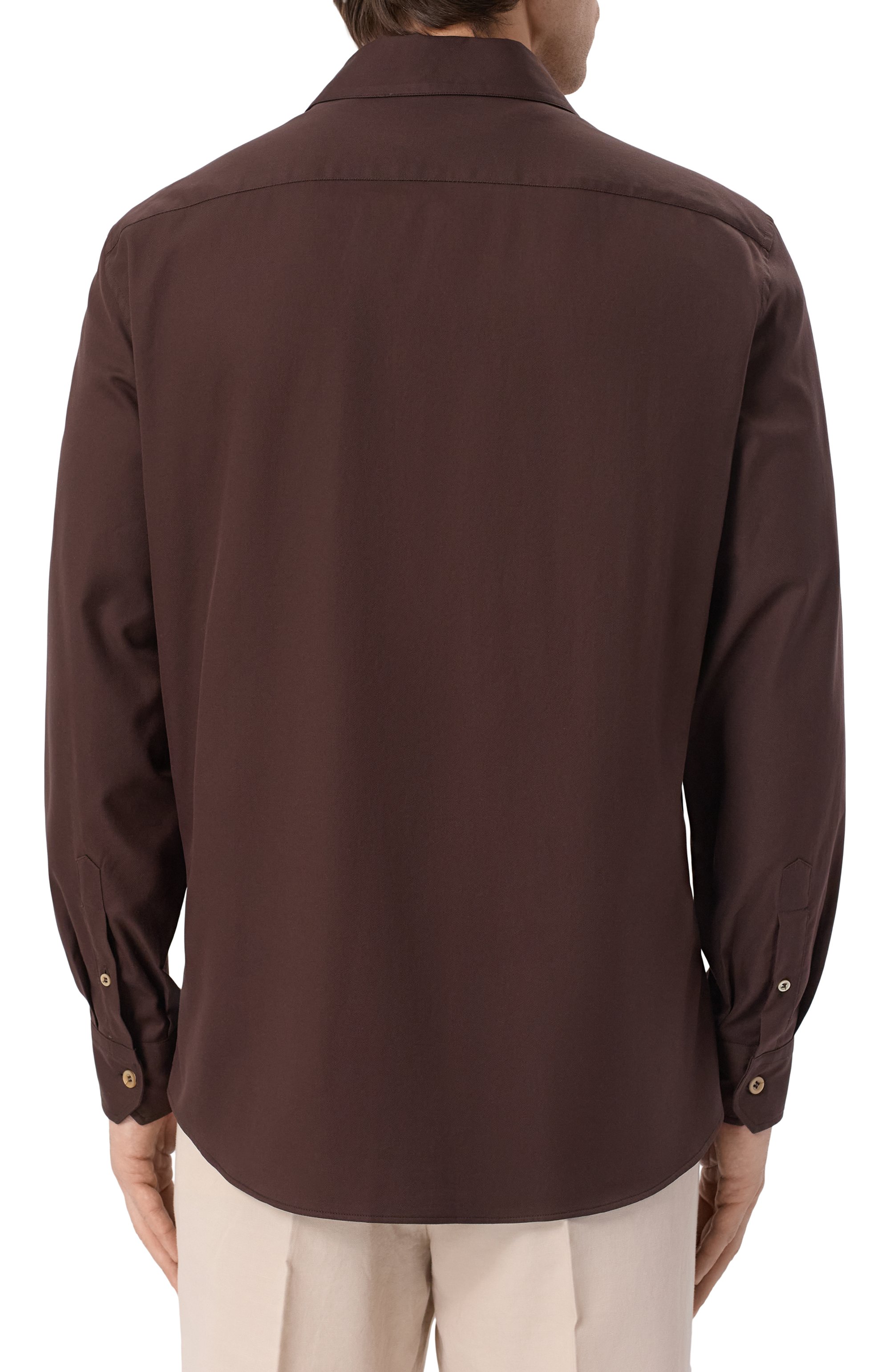 Хлопковая рубашка BRUNELLO CUCINELLI, арт. MW6040658, фото 4