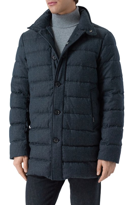 Шерстяной пуховик Hetrego 8P515/GARRETT Серый  8P515/GARRETT Фото 3