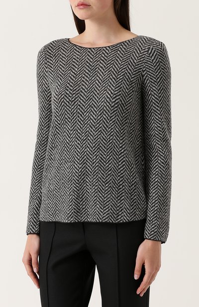 Шерстяной пуловер GIORGIO ARMANI разноцветного цвета по цене 87250 руб., арт. 6YAM71/AJEHZ, фото 3 Шерстяной пуловер GIORGIO ARMANI, арт. 6YAM71/AJEHZ, фото 3