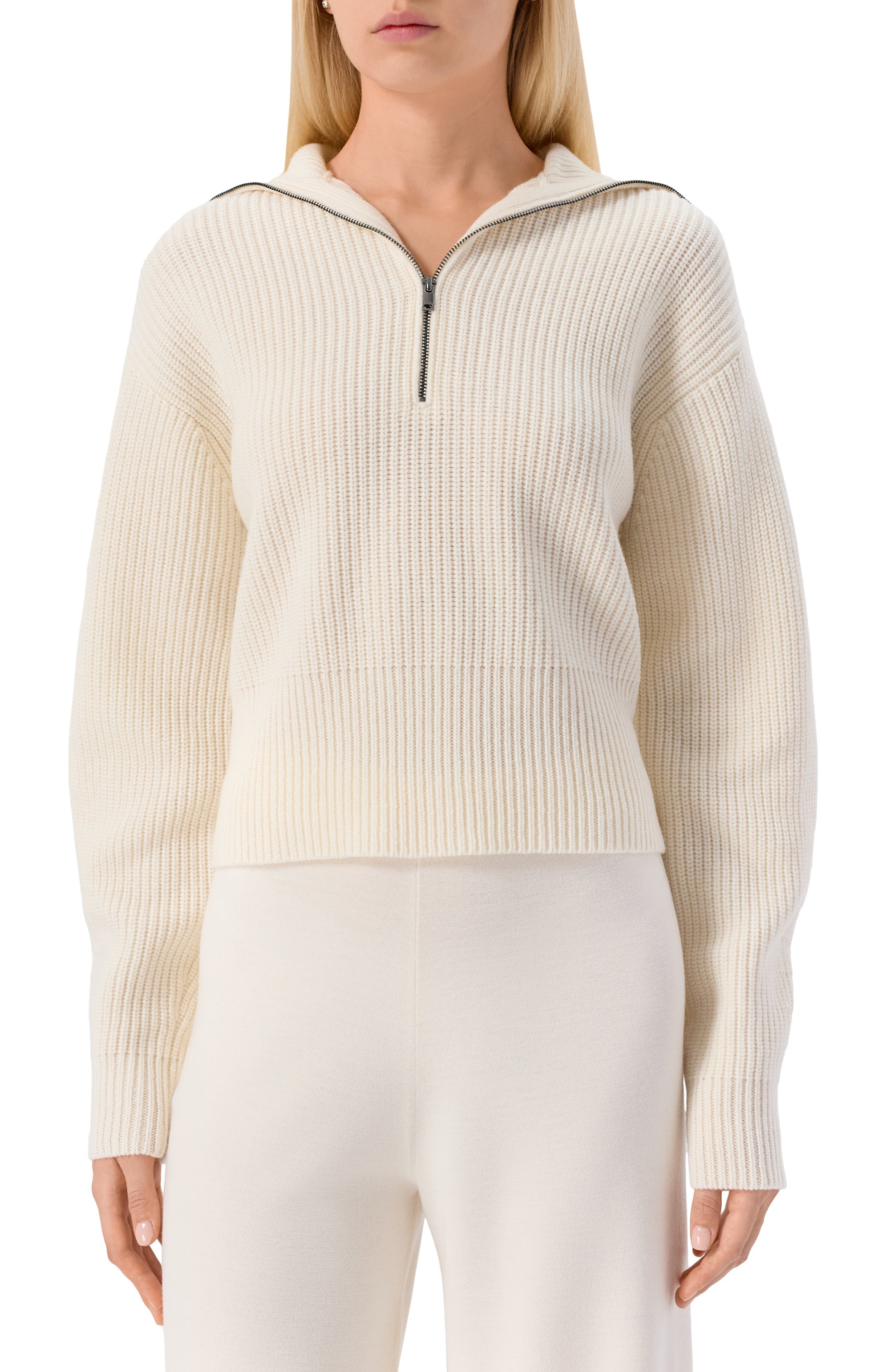 Свитер из шерсти и кашемира MAX MARA белого цвета по цене 67400 руб., арт. NADAR, фото 3 Свитер из шерсти и кашемира MAX MARA, арт. NADAR, фото 3