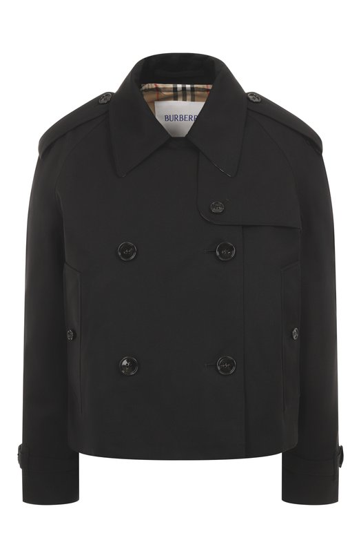 Хлопковый тренч Burberry 8072849 Чёрный 8072849