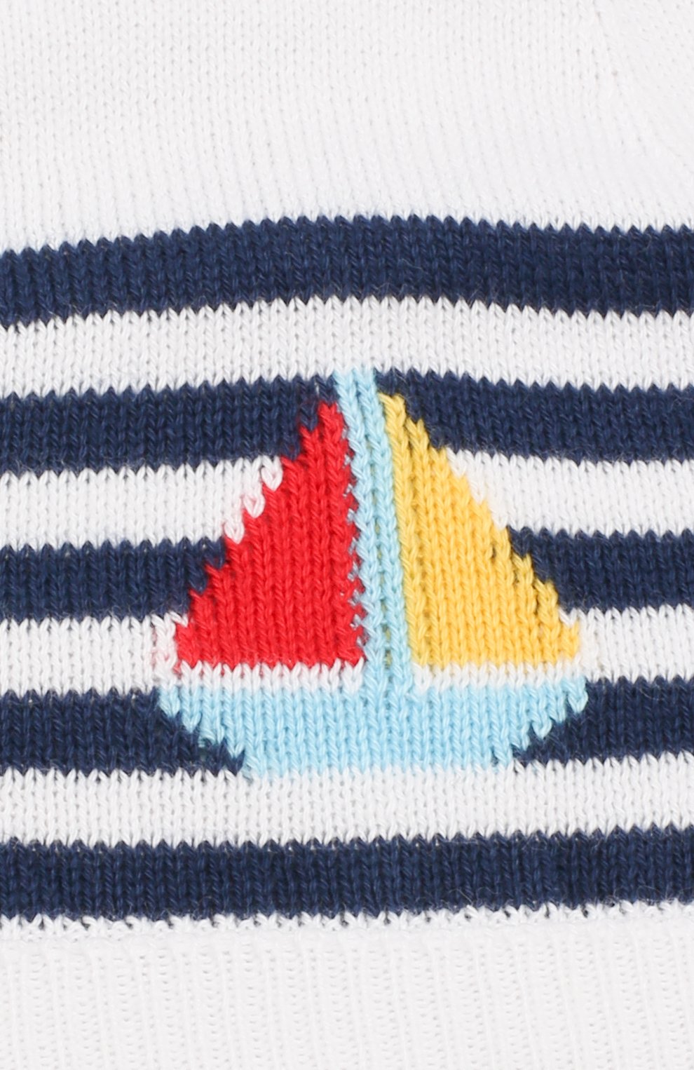 Хлопковая шапка BABY T белого цвета по цене 3795 руб., арт. 19PE034CU, фото 3 Хлопковая шапка BABY T, арт. 19PE034CU, фото 3