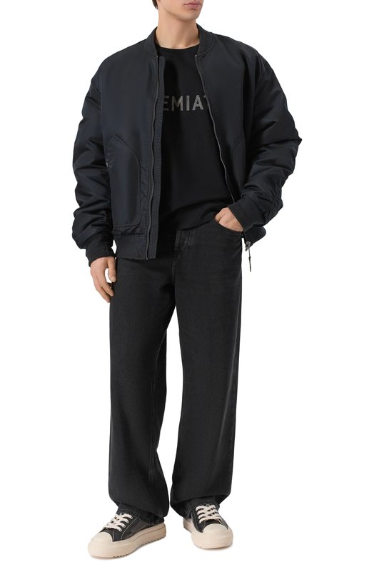 Хлопковая футболка Premiata PA1031/JERSEY Чёрный  PA1031/JERSEY Фото 2