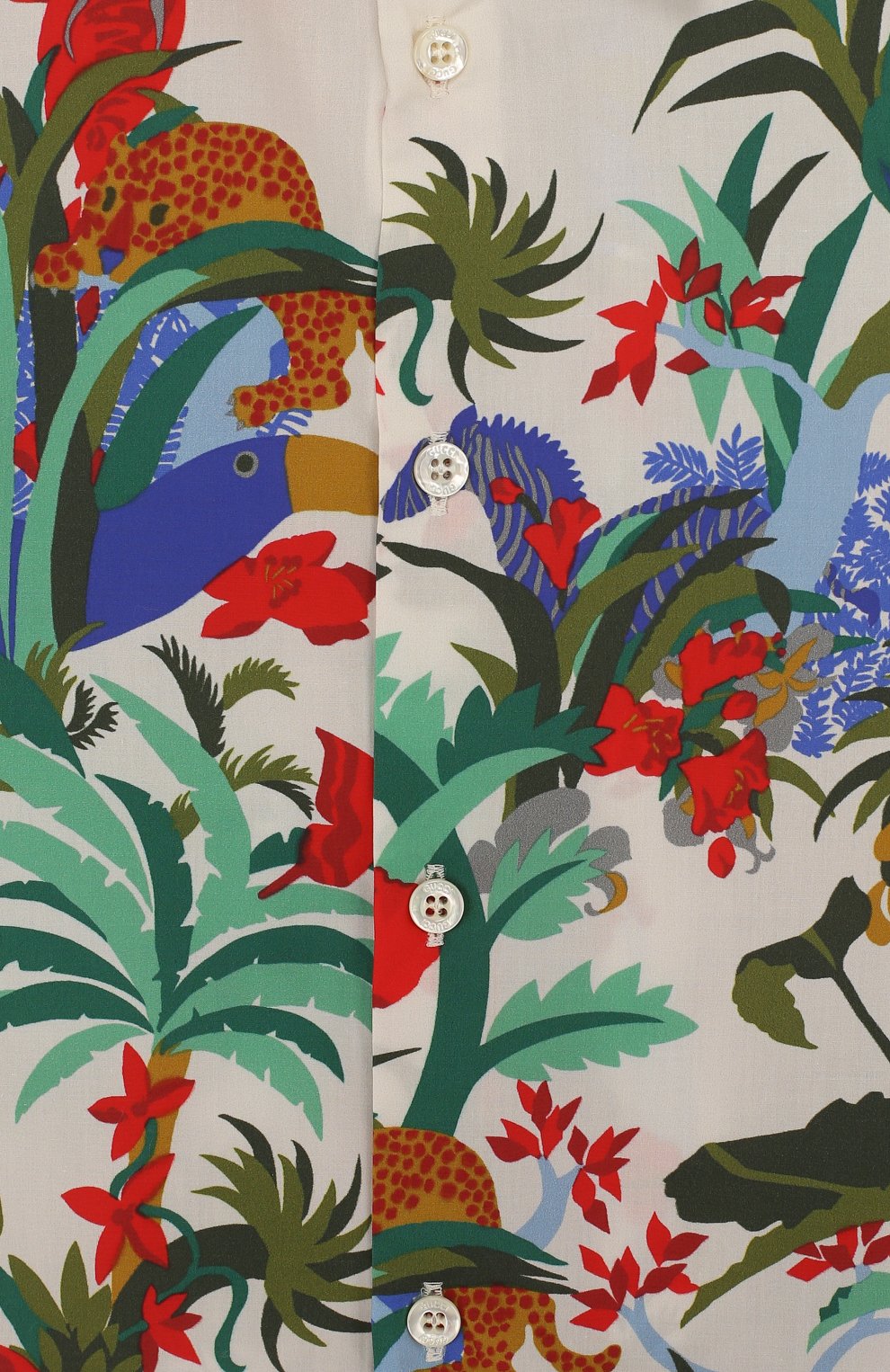 Хлопковая рубашка с принтом GUCCI, арт. 499998/XB20A, фото 3