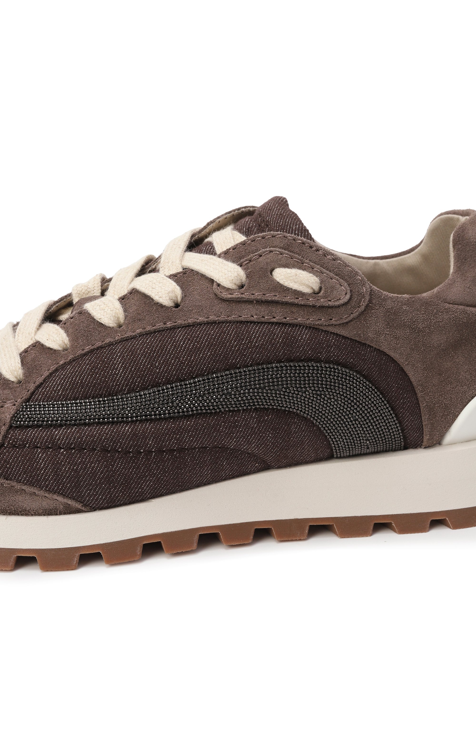 Комбинированные кроссовки BRUNELLO CUCINELLI, арт. MZSFG2942, фото 7