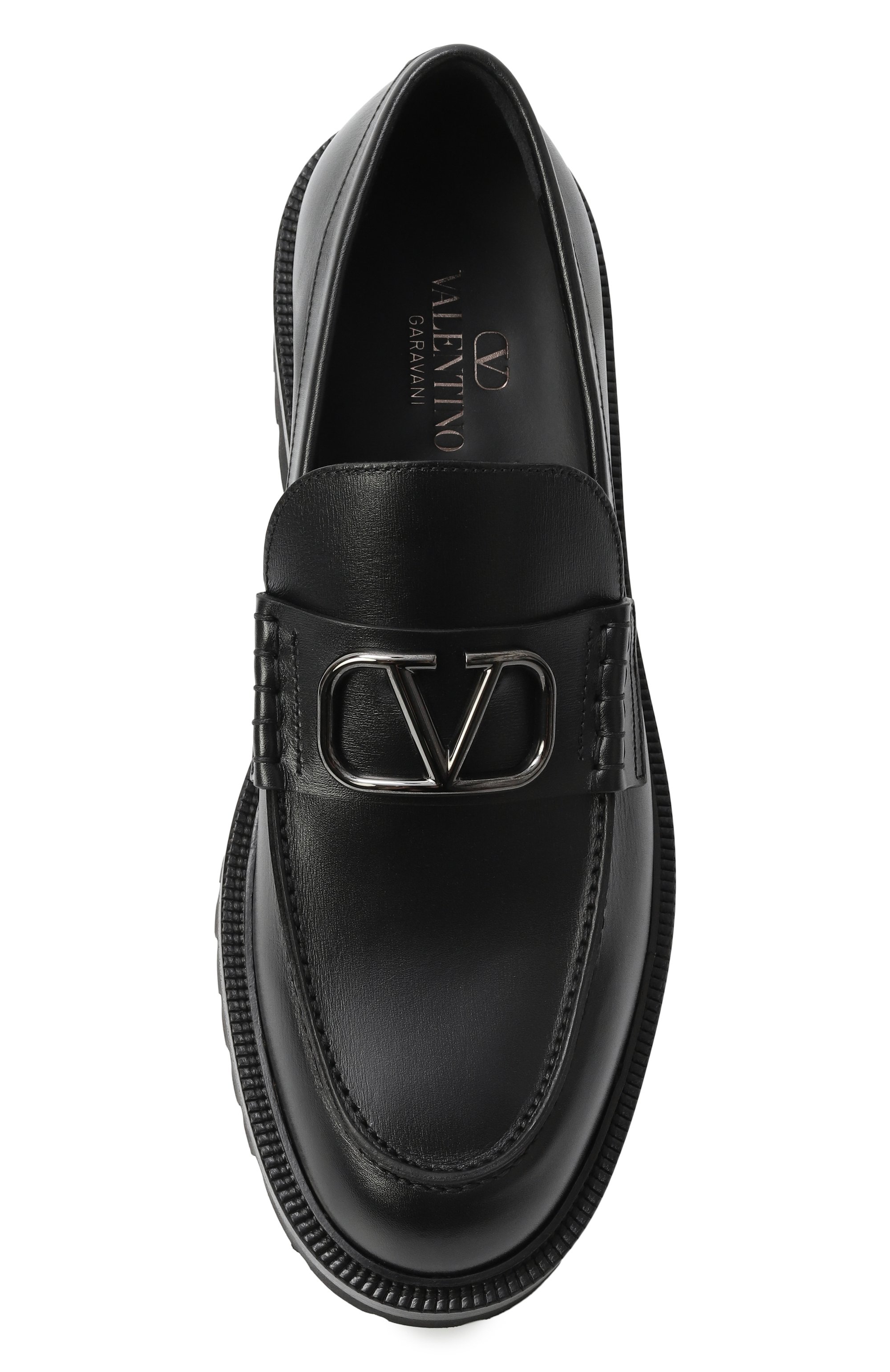 Кожаные лоферы VALENTINO, арт. 6Y2S0G20/PEW, фото 6