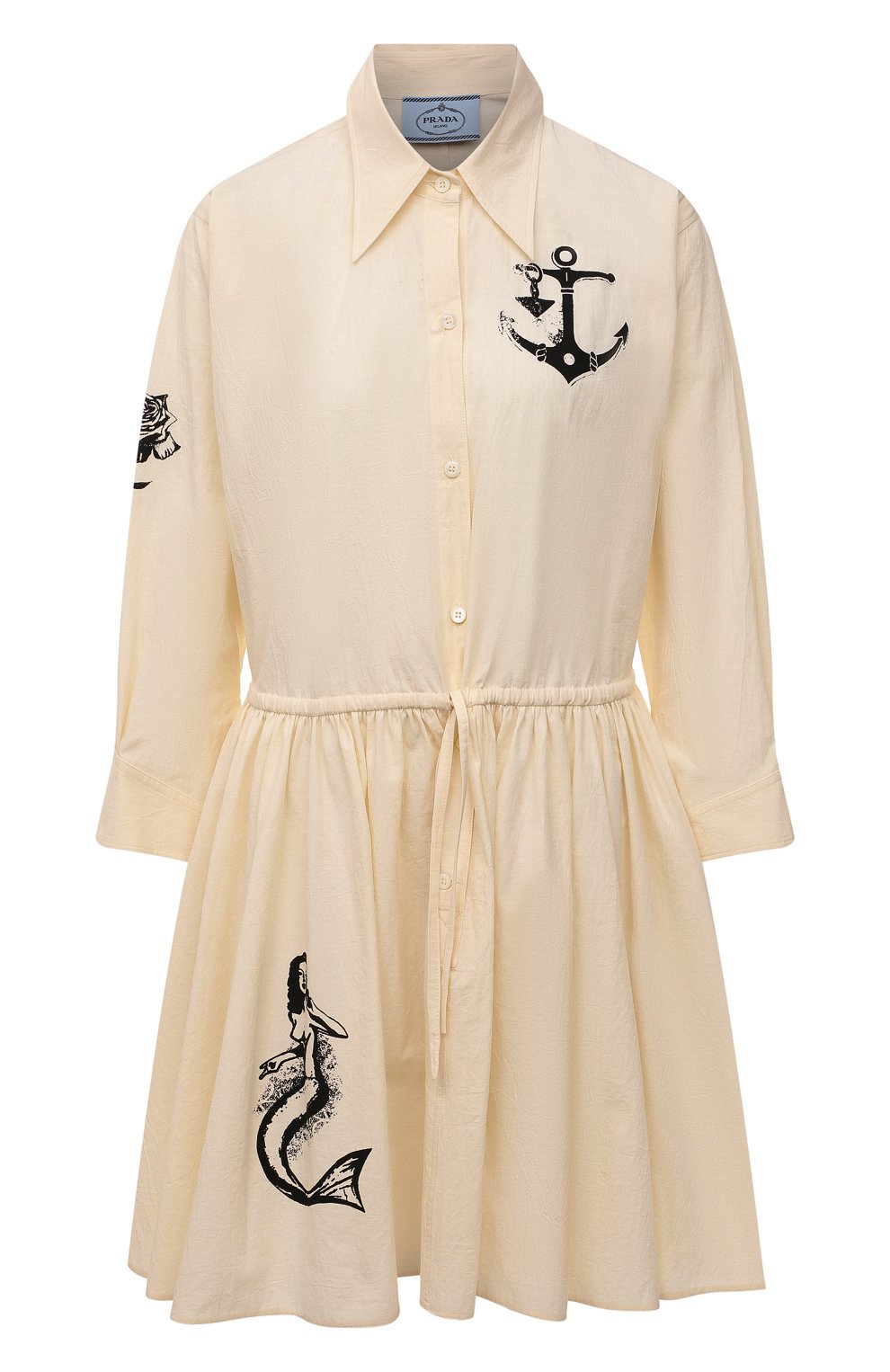 Хлопковое платье PRADA, арт. P3G74-10M6-F0304-221, фото 1