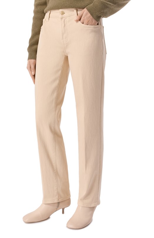 Джинсы Calie 7 For All Mankind 7UC90C14/CALIE STRAIGHT Кремовый  7UC90C14/CALIE STRAIGHT Фото 3
