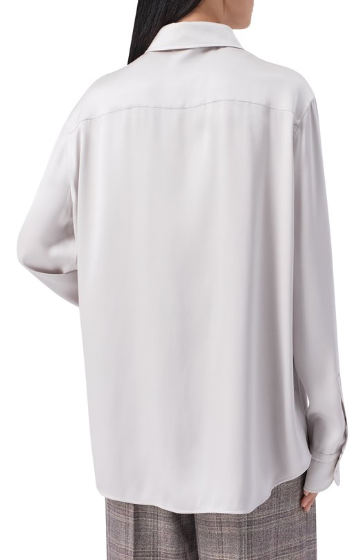 Шелковая блузка MVST M25.1PW.B004/SILK Серый  M25.1PW.B004/SILK Фото 4