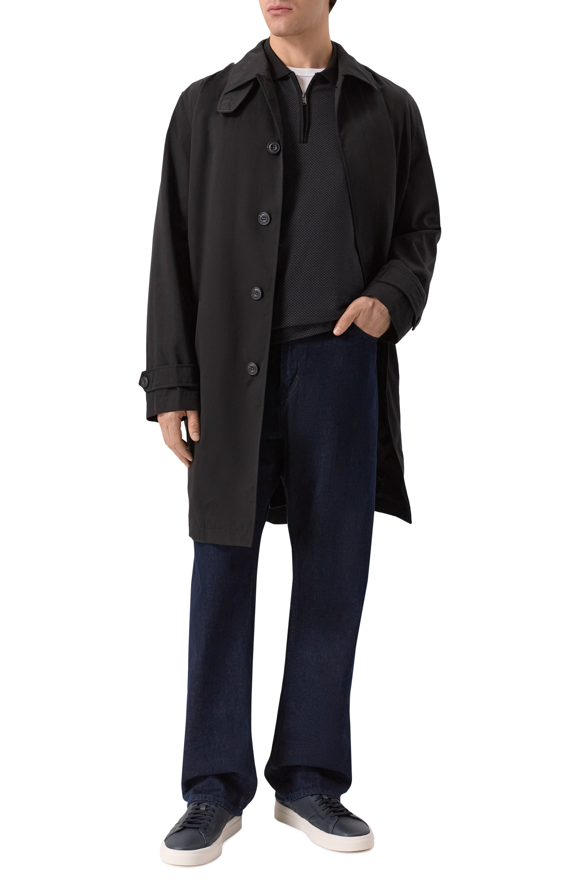 Хлопковое поло BOSS темно-серого цвета по цене 21700 руб., арт. 50549583, фото 2 Хлопковое поло BOSS, арт. 50549583, фото 2