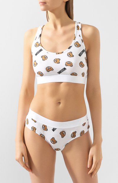 Бра-топ MOSCHINO белого цвета по цене 5645 руб., арт. A6801/9005, фото 2 Бра-топ MOSCHINO, арт. A6801/9005, фото 2