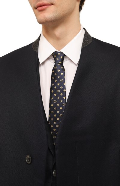 Шелковый галстук GUCCI, арт. 545834 4E017, фото 2