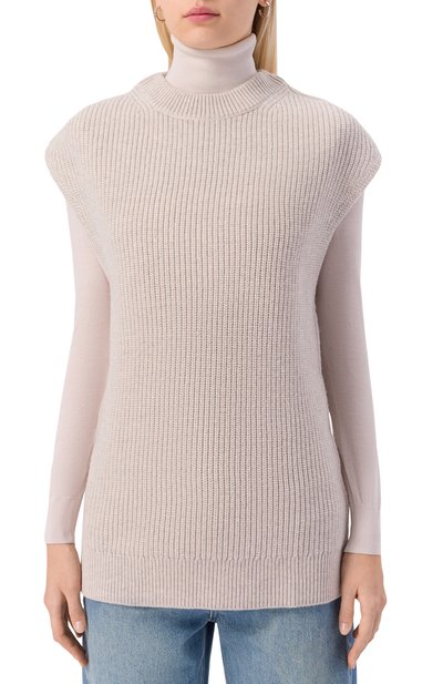 Шерстяной жилет 12 STOREEZ светло-серого цвета по цене 19000 руб., арт. 134406, фото 3 Шерстяной жилет 12 STOREEZ, арт. 134406, фото 3