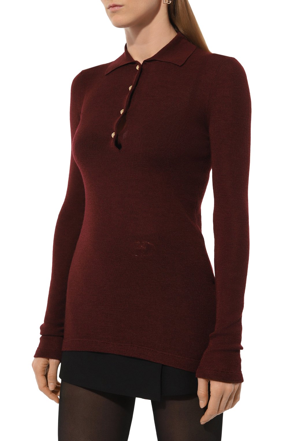 Поло из кашемира и шелка VALENTINO, арт. 5B3KC58N8QK, фото 3