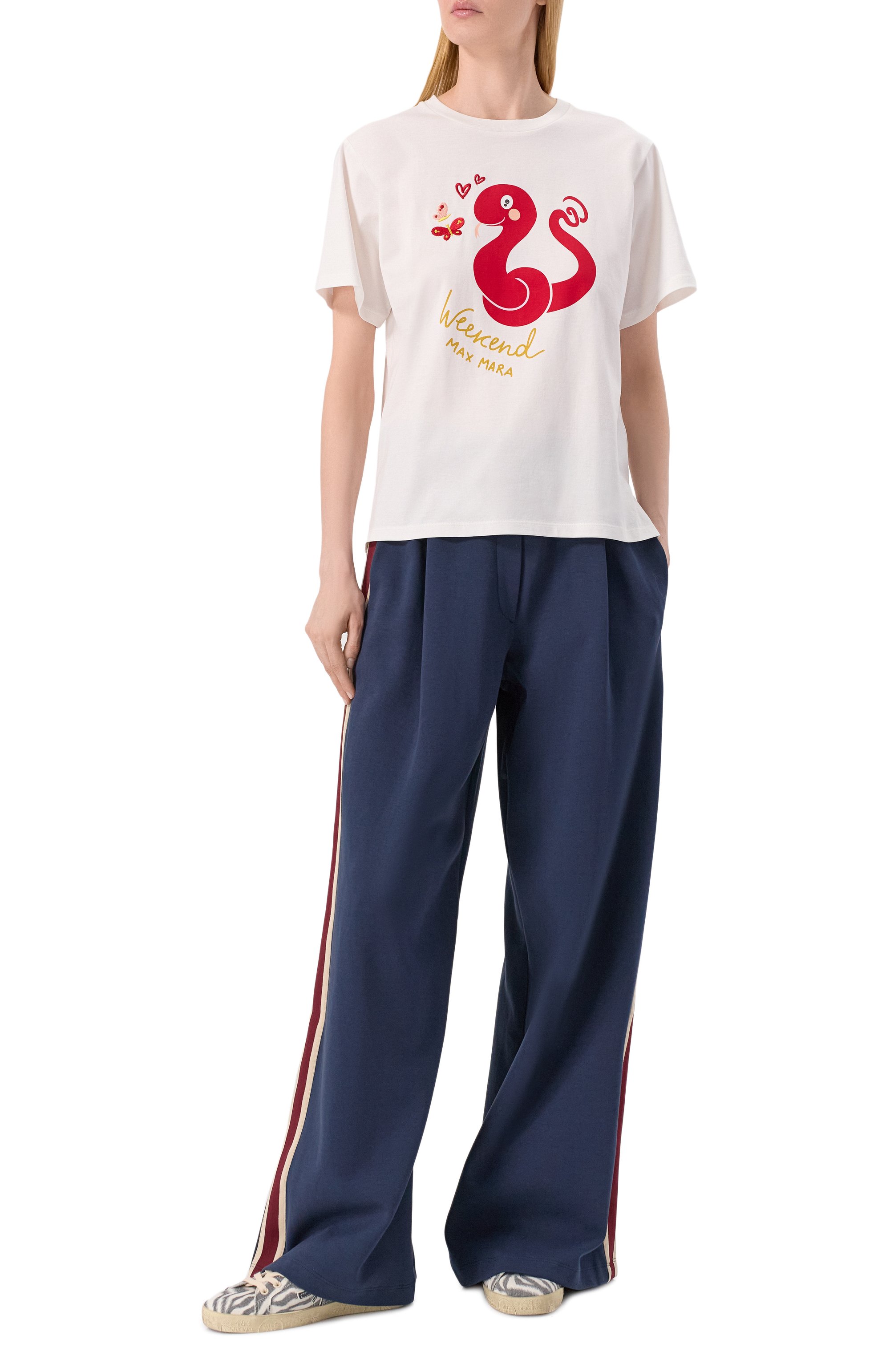 Хлопковая футболка WEEKEND MAX MARA, арт. CABINA, фото 2