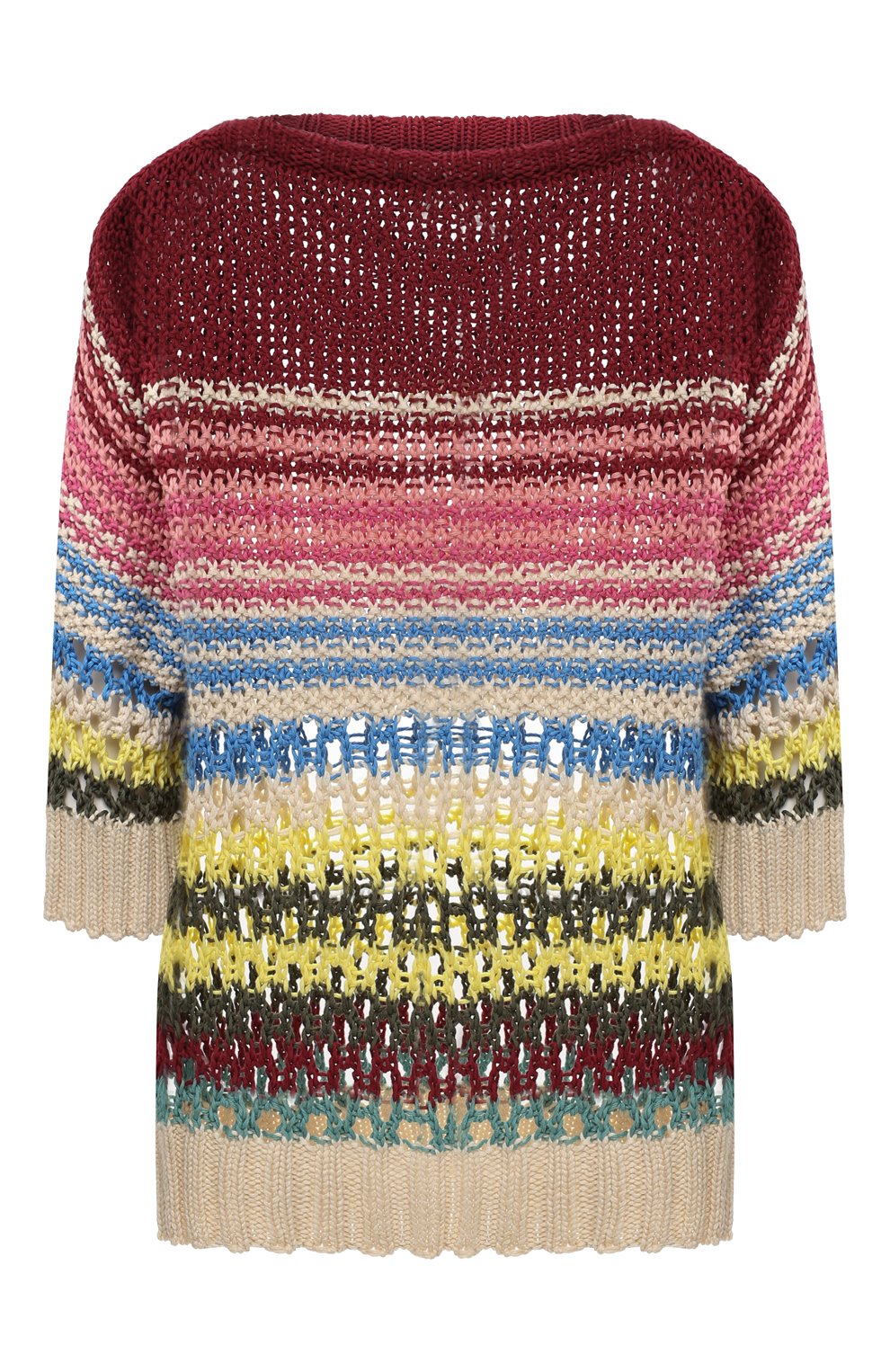 Хлопковый свитер REDVALENTINO разноцветного цвета по цене 55150 руб., арт. XR0KC14I/6GC, фото 1 Хлопковый свитер REDVALENTINO, арт. XR0KC14I/6GC, фото 1