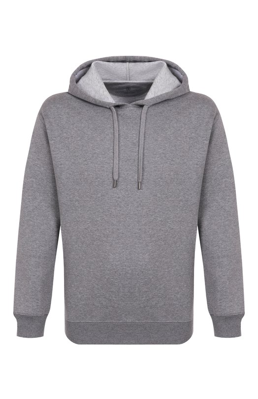 Худи из хлопка и кашемира Brunello Cucinelli MM8319021G Серый MM8319021G