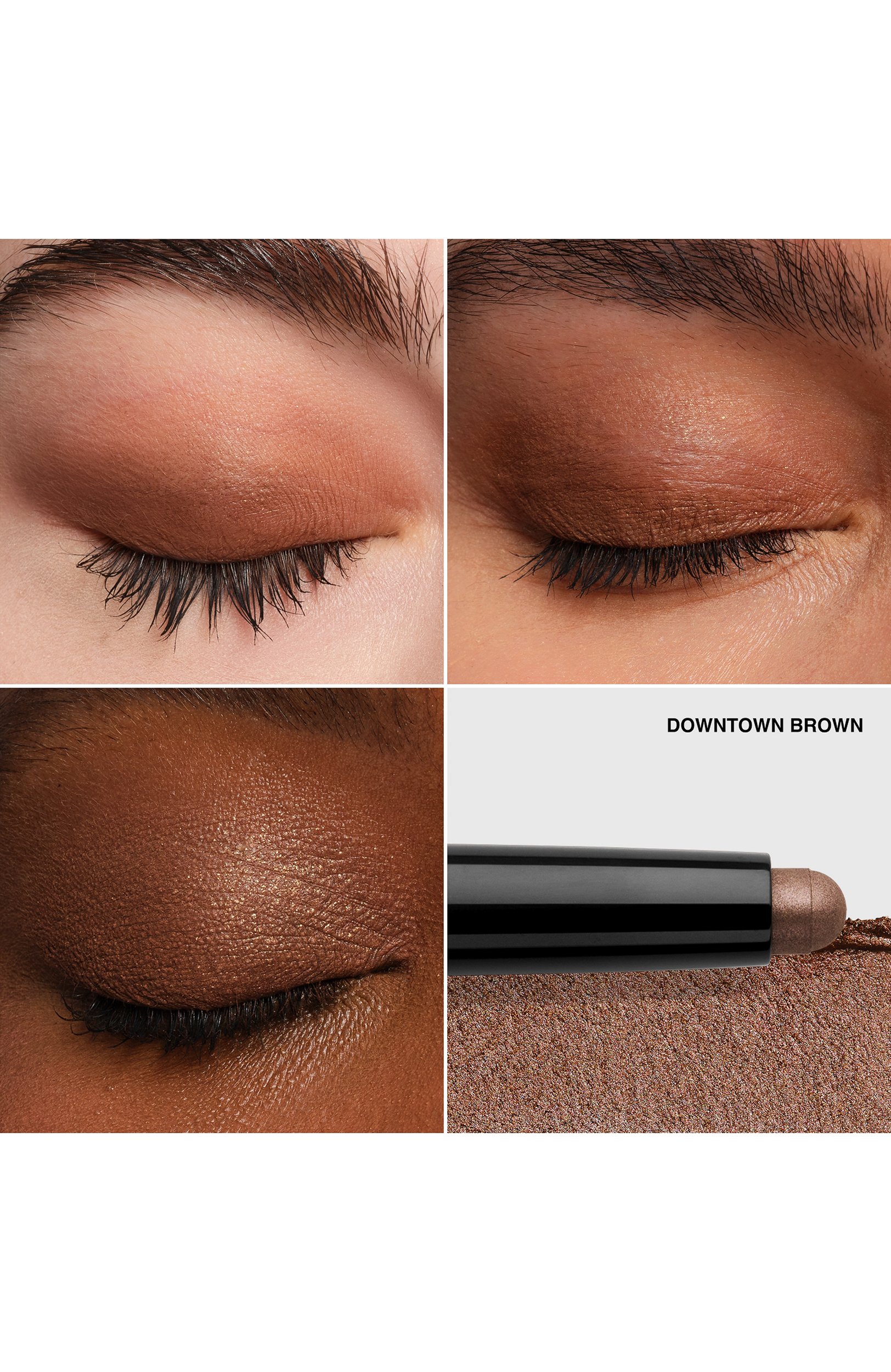 Стойкие тени для век в стике long-wear cream shadow stick, оттенок downtown brown​​ (1,6g) BOBBI BROWN, арт. H5Q6-0F, фото 3