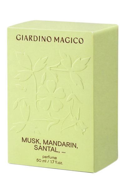 Концентрированные духи musk mandarin santal (50ml) GIARDINO MAGICO, арт. 4660222283641, фото 5