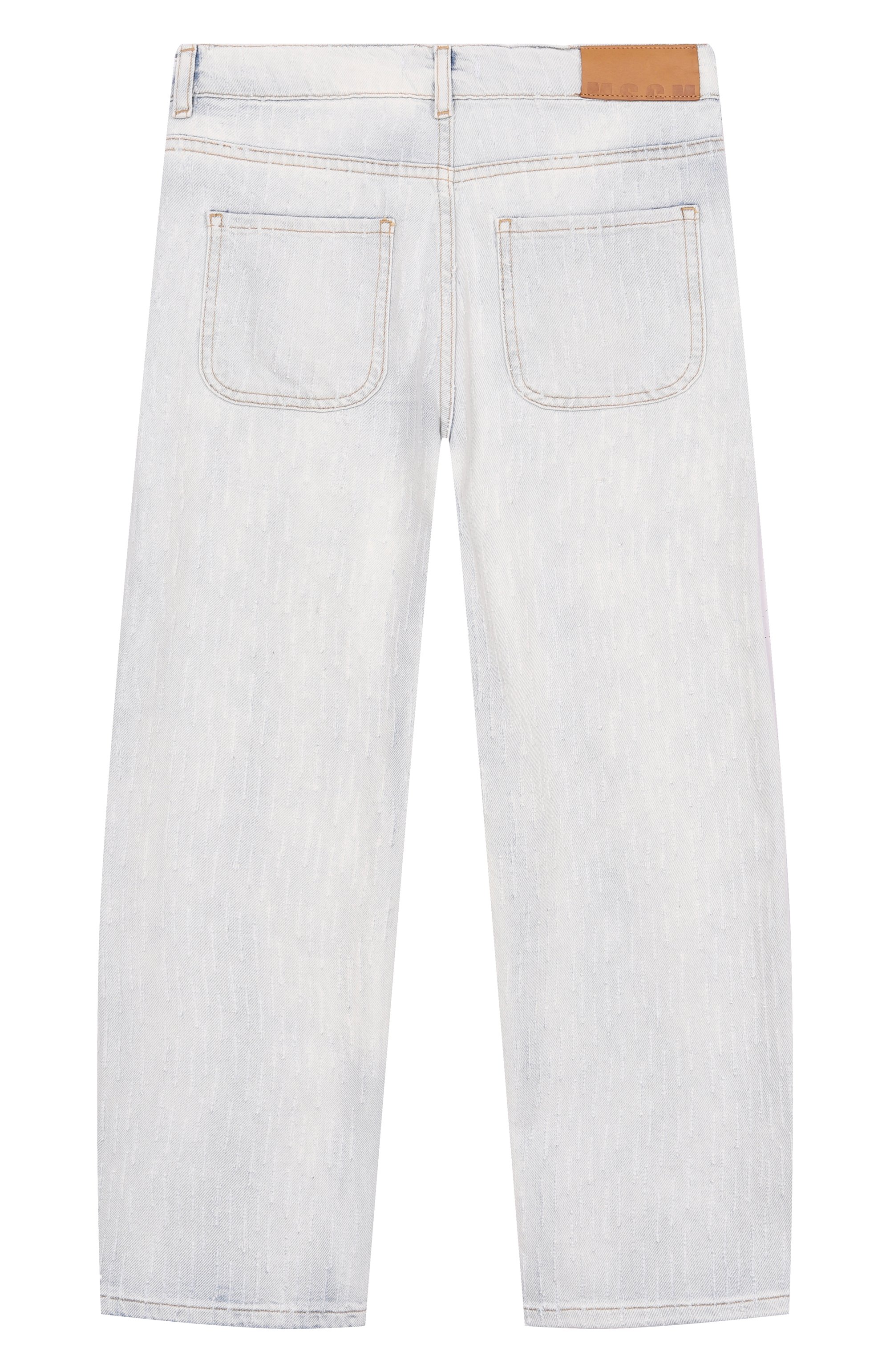 Джинсы MSGM KIDS голубого цвета по цене 18700 руб., арт. S6MSJUDP044, фото 2 Джинсы MSGM KIDS, арт. S6MSJUDP044, фото 2