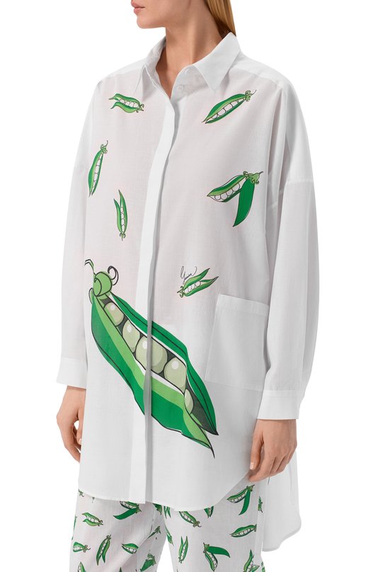 Хлопковая рубашка YANINA T-3168A Белый  T-3168A Фото 3