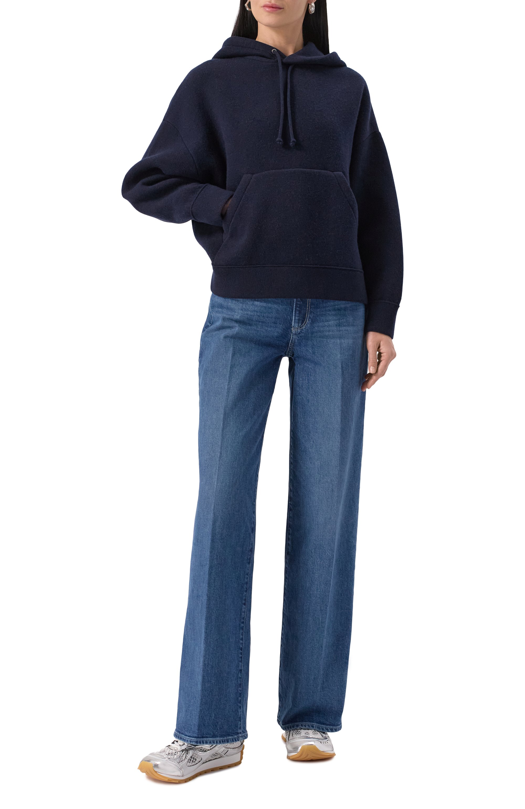 Комбинированные кроссовки orbit BOTTEGA VENETA серебряного цвета по цене 112500 руб., арт. 755915/V2X40, фото 2 Комбинированные кроссовки orbit BOTTEGA VENETA, арт. 755915/V2X40, фото 2