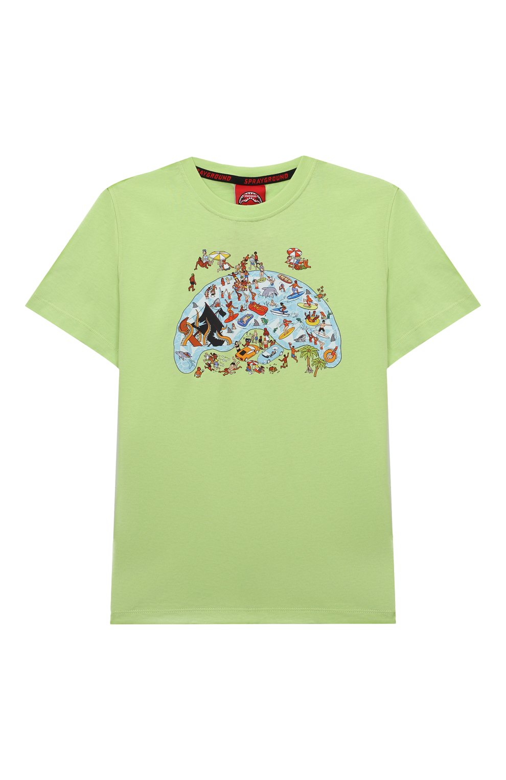 Хлопковая футболка SPRAYGROUND, арт. SPY1024LIME, фото 1