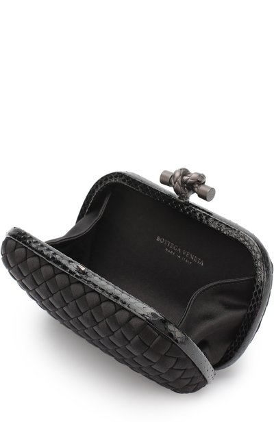 Клатч knot из сатина с плетением intrecciato BOTTEGA VENETA, арт. 113085/VGACB, фото 4