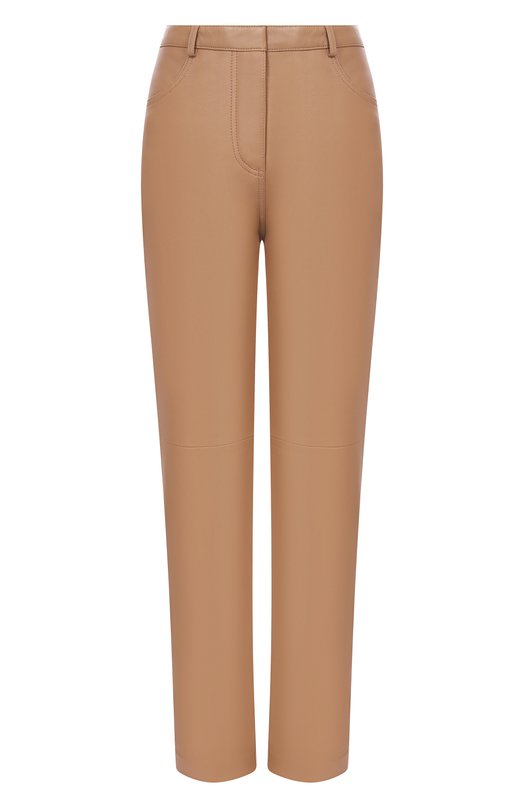 Кожаные брюки 12 STOREEZ 138596 Коричневый 138596