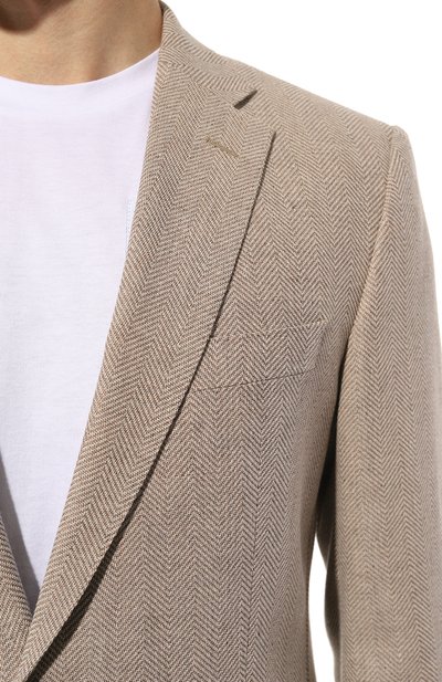 Пиджак из хлопка и шерсти BOSS, арт. 50509504, фото 5