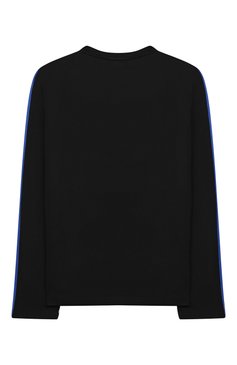 Детская хлопковый лонгслив MARCELO BURLON KIDS OF MILAN синего цвета, арт. CBAB004F21JER001 | Фото 2 (Материал внешний: Хлопок; Рукава: Длинные; Мальчики Кросс-КТ: Лонгслив-одежда; Драгоценные камни: Проставлено; Материал сплава: Проставлено; Ростов�ка одежда: 10 - 11 лет | 140 - 146см, 12 лет | 152 см, 6 лет | 116 см, 8 лет | 128 см)