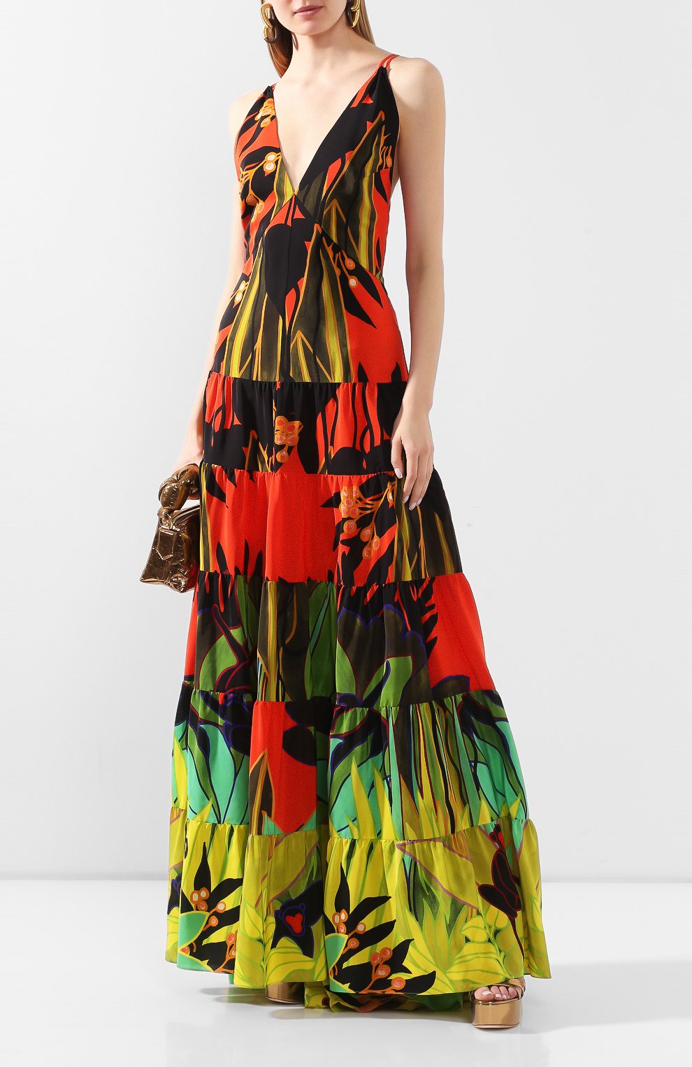 Шелковое платье VALENTINO, арт. TB0VDAP05D9, фото 2