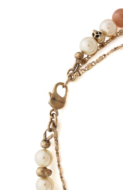 Колье ALEXANDER MCQUEEN золотого цвета по цене 72150 руб., арт. 667542/J160T, фото 4 Колье ALEXANDER MCQUEEN, арт. 667542/J160T, фото 4