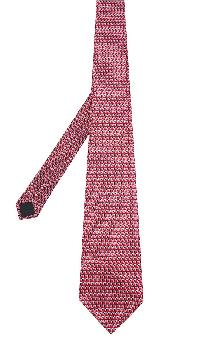 Мужской комплект из галстука и платка LANVIN красного цвета, арт. 4150/TIE SET | Фото 2 (Материал: Текстиль, Шелк; Нос: Не проставлено)
