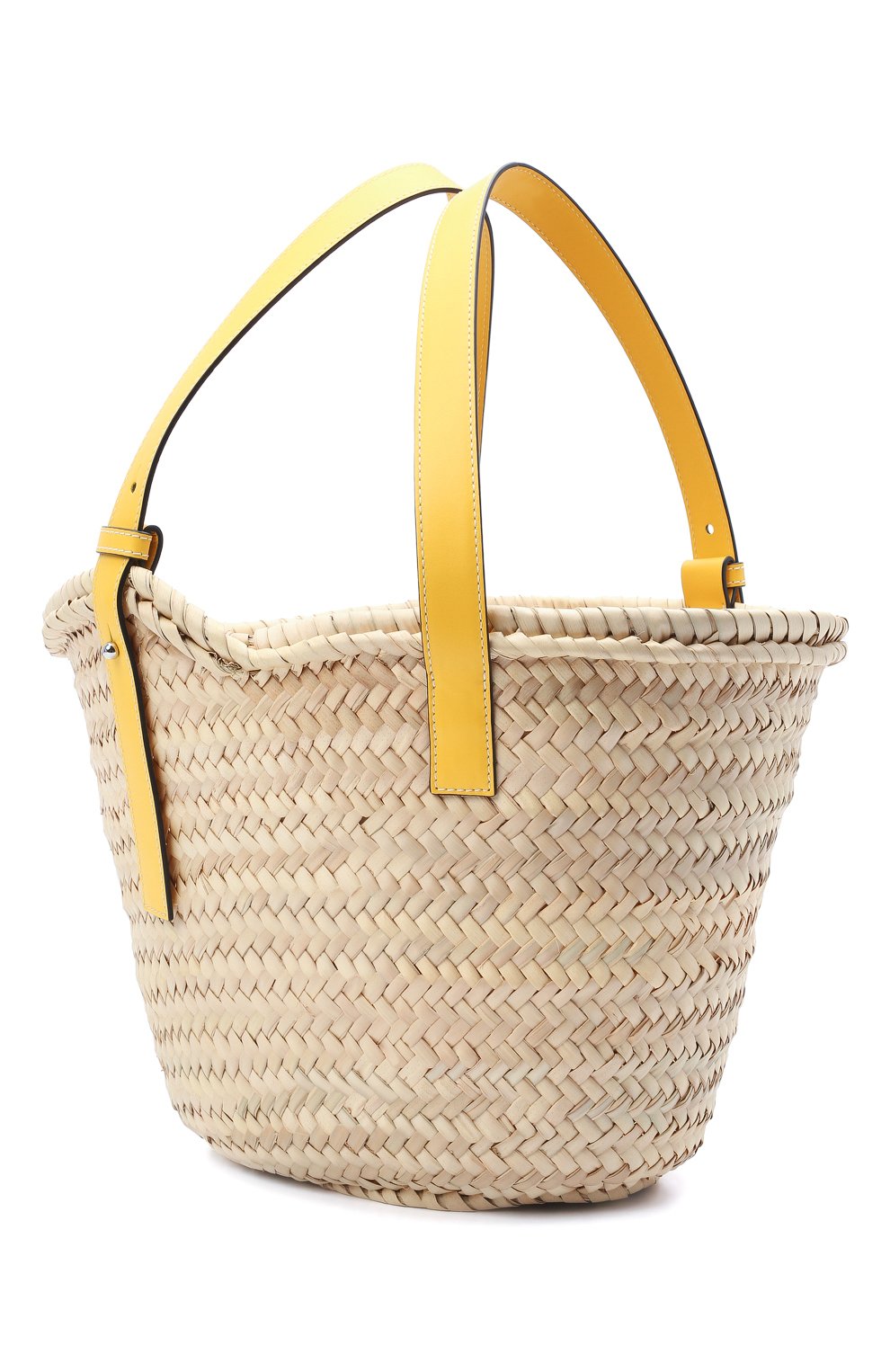 Сумка basket LOEWE желтого цвета по цене 51200 руб., арт. 327.02.S92, фото 3 Сумка basket LOEWE, арт. 327.02.S92, фото 3