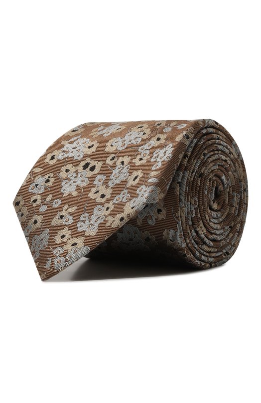 Шелковый галстук Canali 18/HJ03978 Коричневый 18/HJ03978