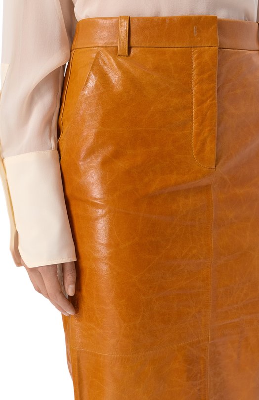 Кожаная юбка Co 3340ABCL-PS26 Оранжевый  3340ABCL-PS26 Фото 5