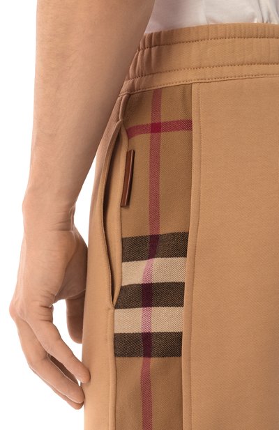 Хлопковые джоггеры BURBERRY, арт. 8045014, фото 5