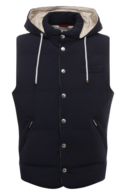 Пуховый жилет Brunello Cucinelli MM4031716 Синий MM4031716