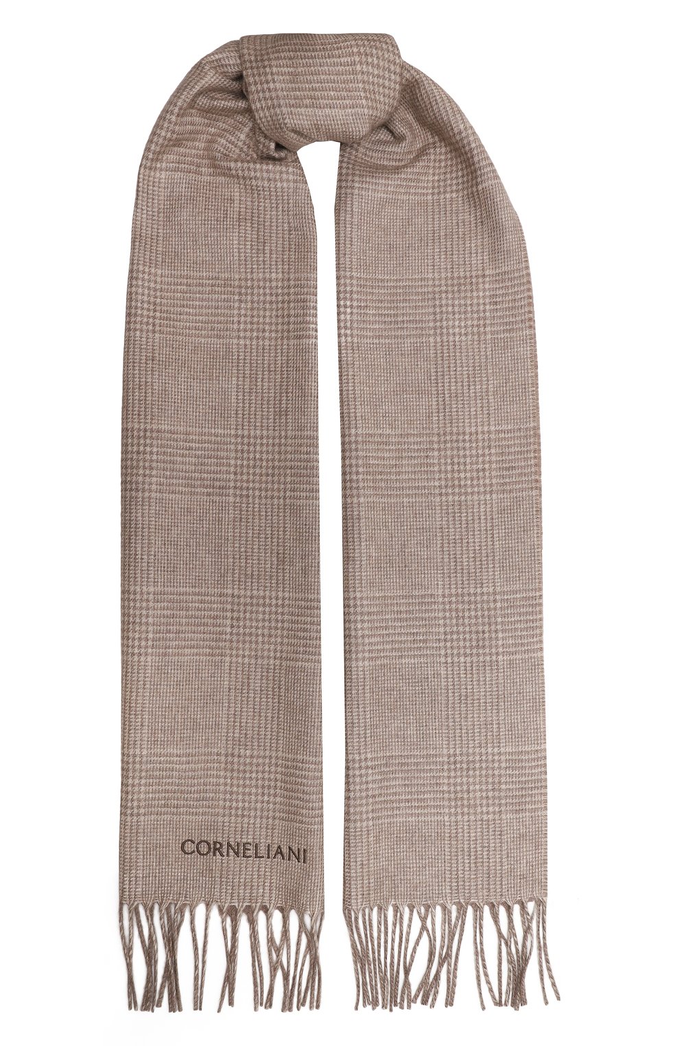 Шарф из шелка и кашемира CORNELIANI бежевого цвета по цене 46850 руб., арт. 94B359-9429018, фото 1 Шарф из шелка и кашемира CORNELIANI, арт. 94B359-9429018, фото 1