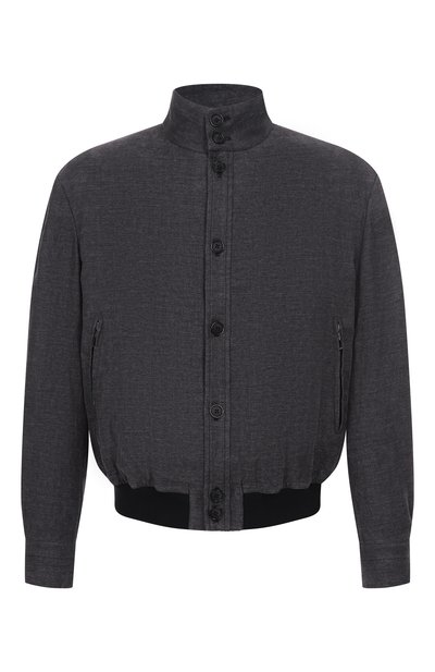 Мужской льняной бомбер GIORGIO ARMANI, арт. GM001748/TE15998