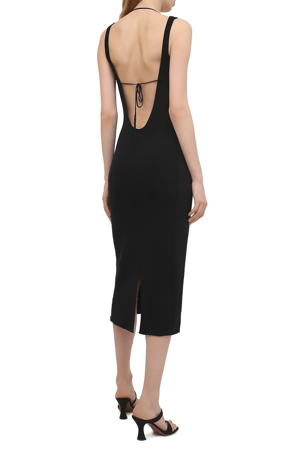 Платье JACQUEMUS черного цвета по цене 43650 руб., арт. 211KN36/203990, фото 4 Платье JACQUEMUS, арт. 211KN36/203990, фото 4