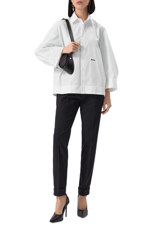 Хлопковая рубашка Dsquared2 S75DL0899/S36275 Белый  S75DL0899/S36275 Фото 2