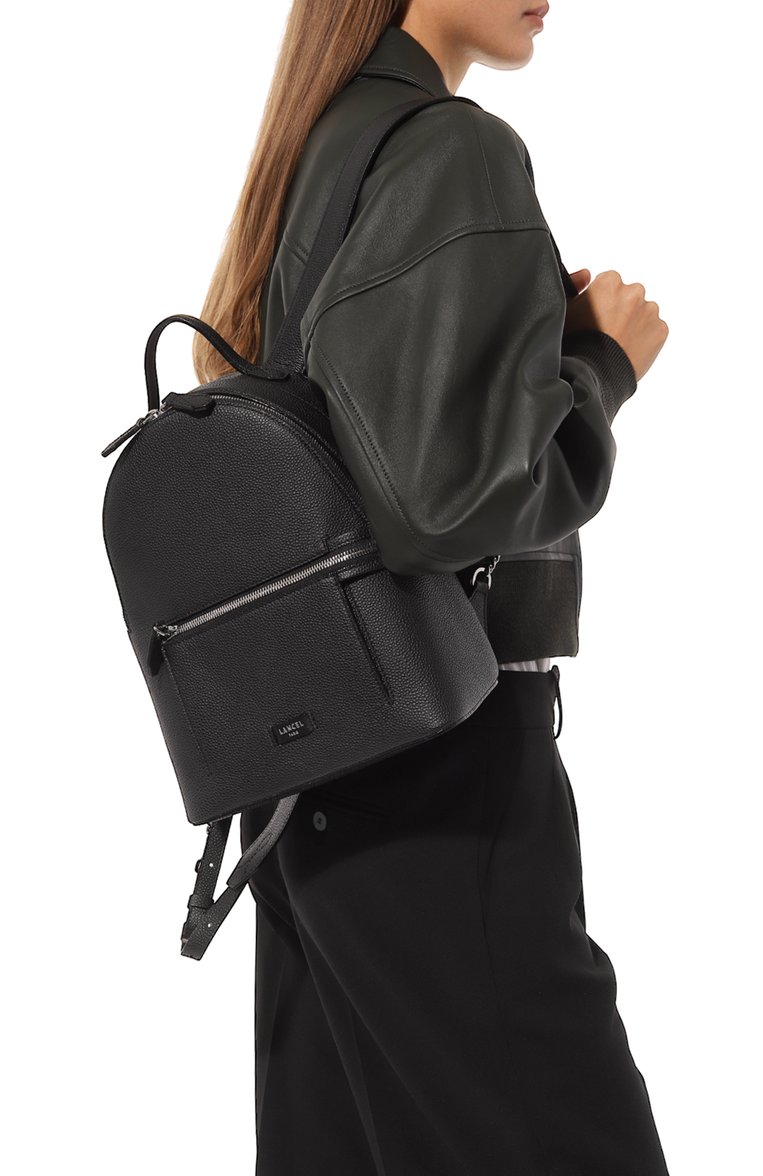 Женский рюкзак ninon LANCEL черного цвета, арт. A12093 | Фото 2 (Материал: Натуральная кожа; Материал сплава: Проставлено; Драгоценные камни: Проставлено; Стили: Кэжуэл)